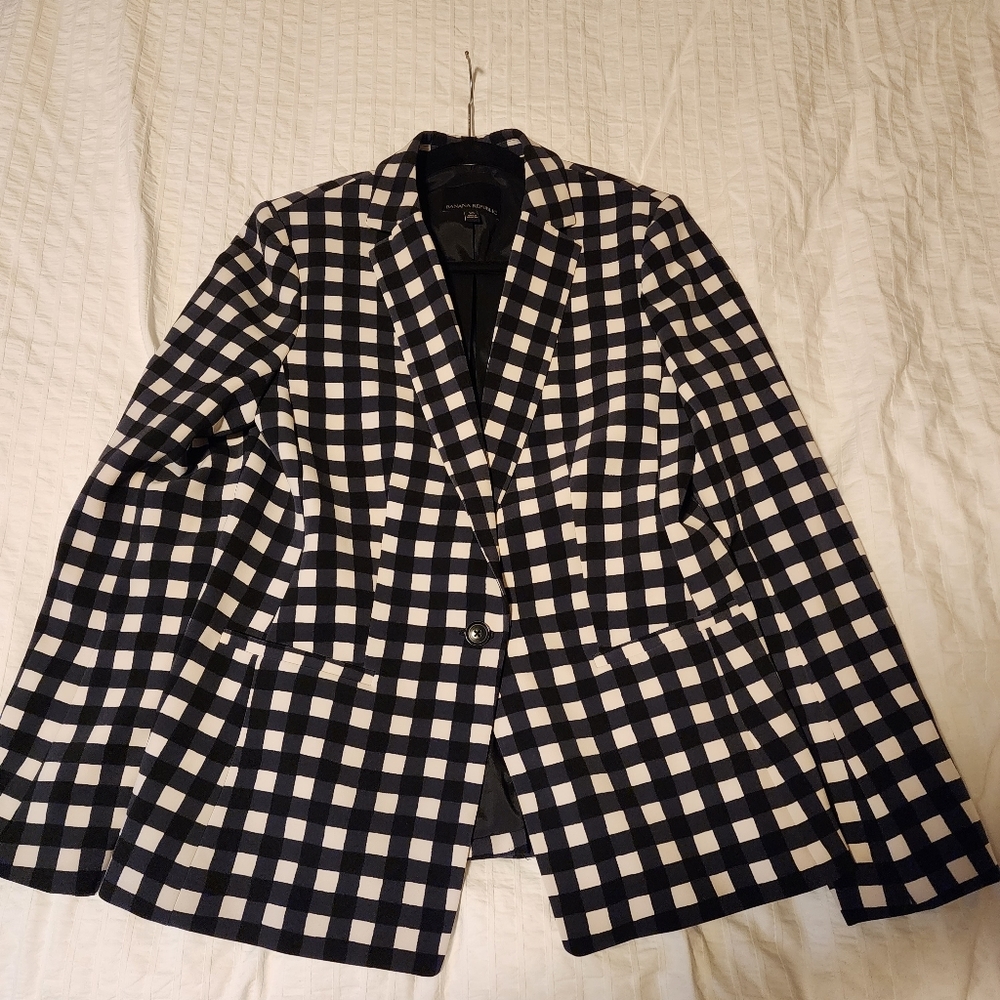 Banana Republic Checkered Blazer